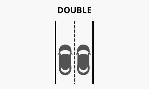 Double Lane Driveway Graphic
